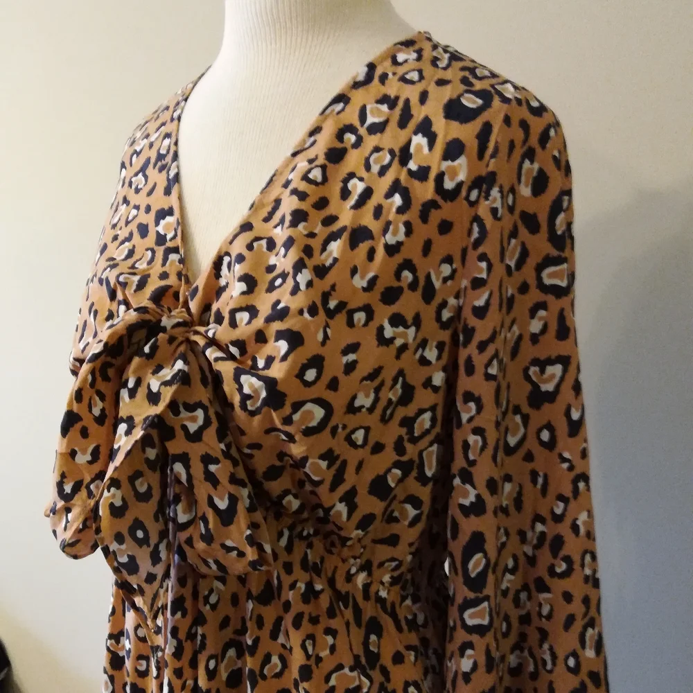 Umgee Animal Print Dress - Picture 9 of 12